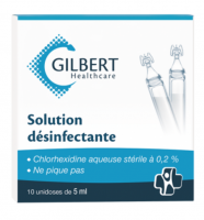 Désinfection Unidose Chlorhexidine 5ml (boite de 10) Laboratoires GILBERT