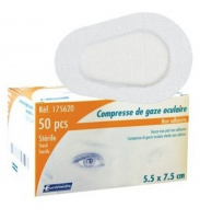 Compresse et bandage Compresse oculaire stérile 5,5 x 7,5cm EUROMEDIS