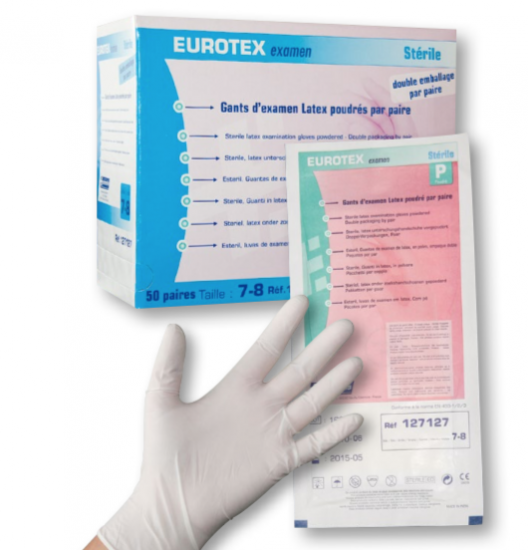 Protection Boite de 50 paires de gants LATEX steriles NP