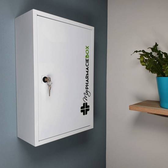 Armoire &agrave; pharmacie Armoire de secours 1porte M&eacute;tal vide SELECTION My Pharmacie Box