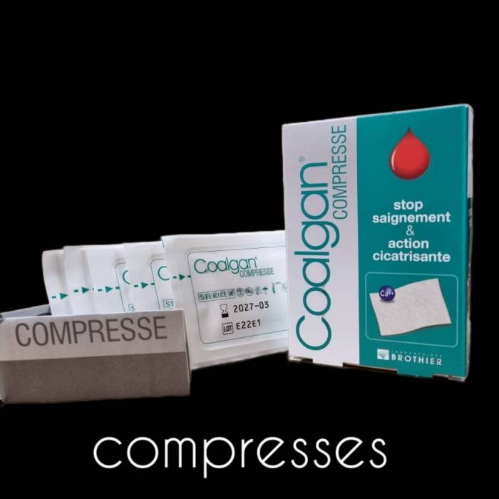 Compresse hémostatique COALGAN - My Pharmacie Box