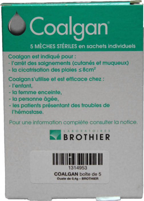 Coalgan - Coton hydrophile pour le nez - My Pharmacie Box